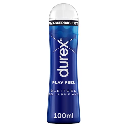 Durex Play Feel Gleitgel – Wasserbasiertes Gleitmittel für angenehme Gleitfähigkeit, sanft & pH-freundlich – 100 ml