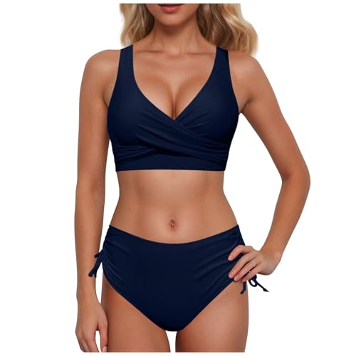 BMKKTOP Tankini mit bügel Cup b Badeanzug Damen große Oberweite f Bikini Oberteil schwarz brüste Cups