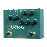 SONICAKE Bass Pedal mit Overdrive Analog Preamp Compression Effektpedal 3-Band EQ XLR Output B Factory