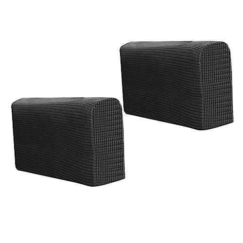 Ciieeo 2st Sofabezug Wasserdichter Stuhlbezug Armlehnenbezüge Für Armlehnenschoner Für Sofas Lounge-Sessel Ecksofa Tragbar Sitzplatz Arm Für Liegestühle Polyester-Sofa Liebesplatz Black