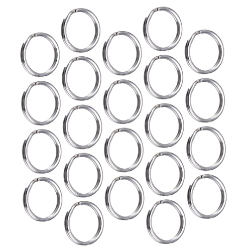 CNAFGBGG 100 Pack Kleiner Schlüssel Ring Silber verteilt runde Metall Geteilte Ringe für Home Keys Organisation und Handwerk Machen 6 mm.