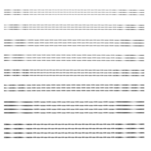 Mumjooyi 26 Stück Laubsägeblatt Spirallaubsägeblätter Nr. 1-8 Laubsäge Laubsägen für Holz Kunststoff Metall 130 mm Dekupiersägeblätter mit Spiralzähnen Dekupiersäge Sägeblätter