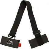 CampTeck U6893 - verstellbarer ski carrier strap Ski Tragegurt für Skis und Stöcke - Gepolsterter Schaumstoff und Haken-Schlaufenverschluss, für den einfachen Transport und Reise - Schwarz