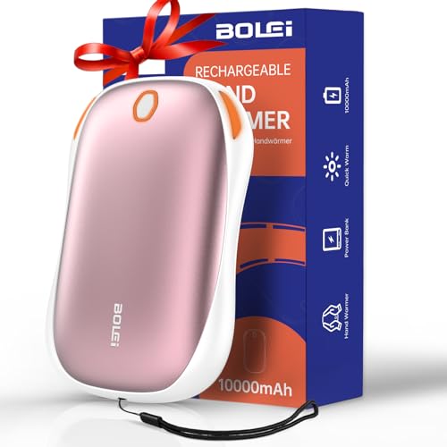 BOLEi Handwärmer USB,Handwärmer Elektrisch,Handwärmer Wiederaufladbar,Powerbank Handwärmer,Elektrischer Taschenwärmer,Hand Warmers Rechargeable,Aufladbarer Handwärmer,Hand Warmers Rechargeable