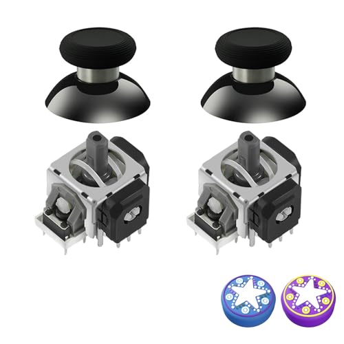 AKNES GuliKit TMR Elektromagnetische Joysticks für DualSense PS5 Controller, Stick Ersatz Zubehör für Playstation 5 Controller, inklusive Thumbstick Kappen