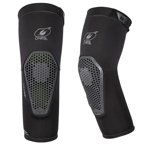 O'NEAL | Ellbogenprotektor | MTB Mountainbike Enduro | IPX® Softgel-Schutz, Belüftungsöffnung an der Rückseite, Perfekt für ganztägiges Fahren | Flow Elbow Guard | Erwachsene | Grau | Größe S