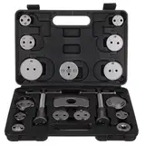 SIXTOL Mechanic Brake Set Black 18 | Bremskolben-Rücksteller-Set | 18-teilig | Rückdrehen und Komprimieren | Scheibenbremsen-Werkzeug | Adapter für viele Fahrzeugmodelle | Werkzeugkoffer
