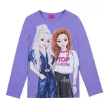 TOPModel Langarmshirt mit June und Lexy 75027 violett, Größe 140, 10 Jahre