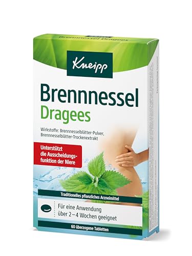 Kneipp Brennnessel Dragees - Traditionell pflanzliches Arzneimittel - Unterstützt die Ausscheidungsfunktion der Niere