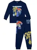 Transformers Kinder-Pullover Und Jogginghose | Optimus Prime Zweiteiler Outfit Set | Blau 104