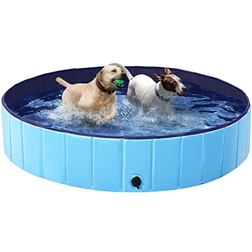 Yaheetech Hundepool für Große & Kleine Hunde, Swimmingpool Planschbecken Badewanne Wasserbecken für Hunde 140 x 30 cm