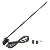 tomzz Audio 1000-050 Holmantenne UKW AM FM 3 Teleskope ca. 1,20m schwarz DIN Anschluss für PKW LKW Busse Wohnmobile Geländewagen
