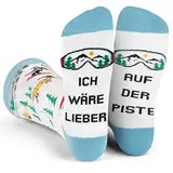 Ich Würde Lieber Ein Lustiges Socken Geschenke für Männer und Frauen - Auf Der Piste