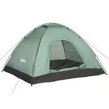 Outsunny Kuppelzelt für 2 Personen leicht, stabil wasserdicht Familienzelt mit Tür&Fenster Packtasche, Haken, Campingzelt mit 2000mm Wassersäule Zelt für Camping Reise Trekking Garten