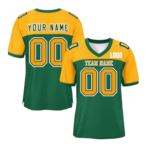 Fußballtrikot, personalisierbar, personalisierbar, mit Namensnummern-Logo, personalisiertes Rugby-Shirt für Männer, Jugendliche, Frauen, Kinder, 11, S