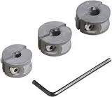 Wolfcraft Tiefenstopp-Set - Durchmesser 6, 8, 10 mm I 2755000 I Für tiefenbegrenztes Bohren