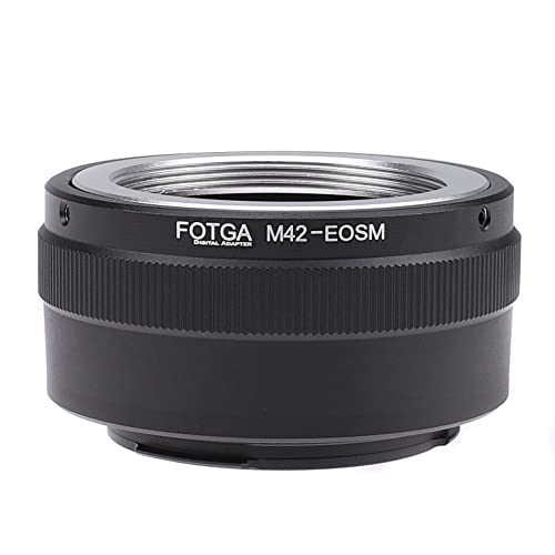 Hersmay M42-EOSM Objektivadapterring für M42 42 mm Objektiv passend für Canon EOS M EF-M M2 M3 M5 M5II M6 M10 M50 M50II M100 spiegellose Kamera