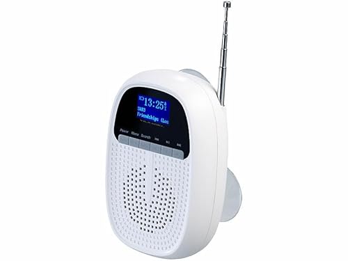 VR-Radio Duschradio: Badezimmer-Akku-Radio mit DAB+/FM, Bluetooth, Freisprech-Funktion, 6 W (Kleines Radio, DAB Badradio, Freisprecheinrichtung)