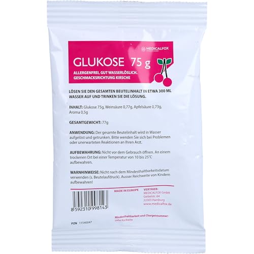 Glukose 75 g Kirsch Plv.z.Her.e.Lsg.z.Einnehmen