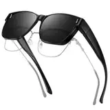 Überzieh Sonnenbrille Überbrille Sonnenbrille Sonnenbrille für Brillenträger Polarisierte Überzieh Sonnenbrille UV400 Schutz Sonnenüberbrille für Brillenträger