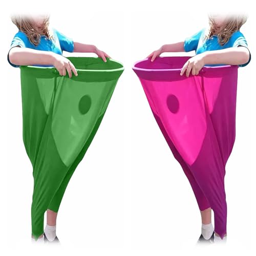 Oma-Hosen-Spiel im Garten, Oma-Hosen-Partyrausch! Riesige Oma-Hosen-Wurfspiele für draußen, mit 4 Hüpfbällen und 2 Markierungshütchen, Spiele für Familientreffen im Freien (B+C)