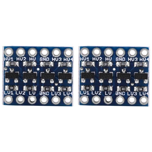 3,3 V 5 V I2C-Pegelwandler, Bidirektionales Logikpegelwandlermodul für, mit 4 Kanälen für 3,3 V auf 5 V, 5 V auf 3,3 V