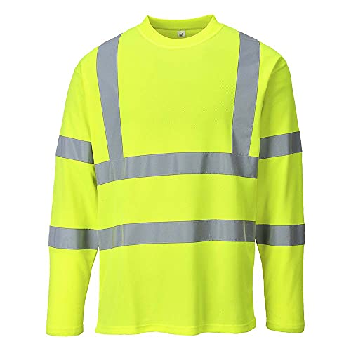 Portwest Warnschutz Langarm T-Shirt, Größe: XL, Farbe: Gelb, S278YERXL