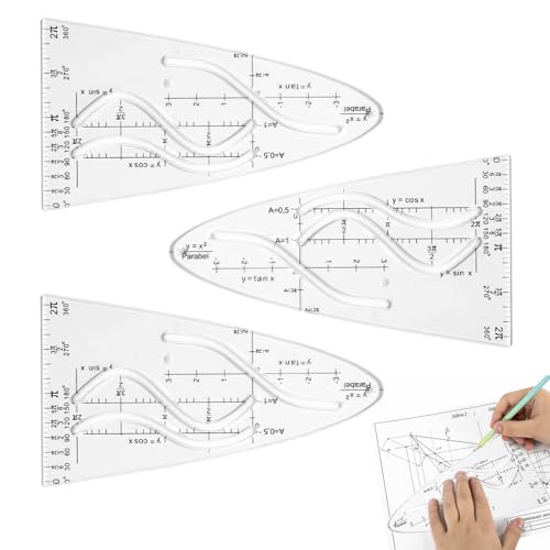 Parabelschablone,Parabel-Parabel-Vorlage,Normalparabel Schablone,Parabelschablone Mathe,Ein Wichtiges Hilfsmittel Zum Erlernen Und Arbeiten Mit Sinus, Cosinus, Tangens Und Parabel Für Studenten Büro