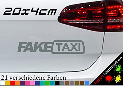 Fake Taxi Aufkleber 20x4cm JDM OEM Tuning Sticker Decal Cabs Mietauto Mietwagen in 21 Farben