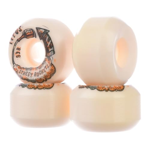 TITUS Skateboard Rollen Street Rocket Conical mit der Härte 83B entspricht 103A in 51 mm | konischer Wide Shape | Street Wheels in guter Qualität | Premium Skateboard Räder