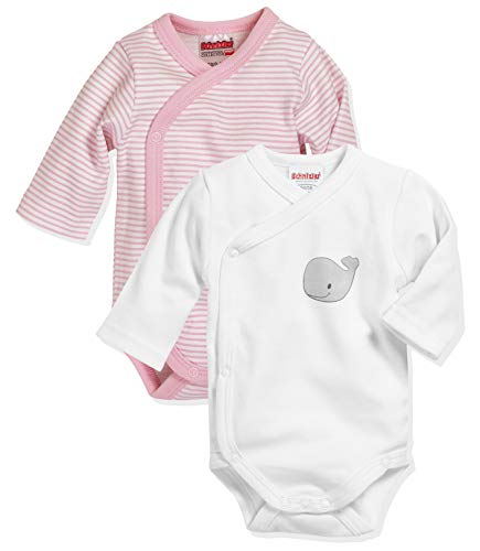 Playshoes Unisex Baby Wickel-body 1/1-arm 2er Pack Wal 809503, 14 - Rosa, 50