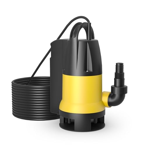 Schmutzwasserpumpe 8000 l/h 400 W, max. Förderhöhe 5 m, Fremdkörper bis Ø 35 mm