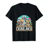 Marokko Casablanca Skyline Marokkanisches Kostüm T-Shirt