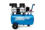 ABAC Geräuscharmer Luftkompressor EASE-AIR 24, Ölfreier Luftkompressor, Maximaler Druck 8 Bar, Leistung 1 PS, 24-Liter-Tank, Geräuschpegel 59 dB