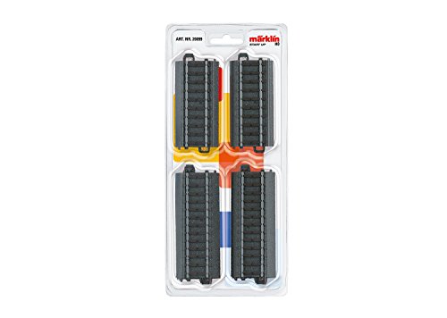 Märklin start up 20099 - Modelleisenbahn C- Gleis-Set gerade - Inhalt: 4 Gleise x 94,2 mm, 2 Gleise x 77,5 mm - Spur H0