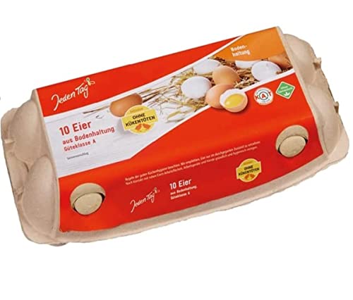 Jeden Tag Eier aus Bodenhaltung, 10er Pack