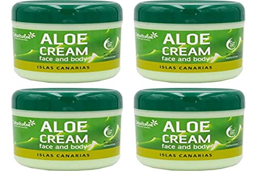 TABAIBA, Aloe vera creme Gesichtscreme und Körper Aloe Vera x 4 Einheiten, 1200 milliliter