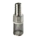 ApuaVireo&Co Filterfußventil 1 stück 25 33 38 40 50mm Edelstahl Schlauchfilter, Gartenbewässerungsrohr Autowaschpumpe(1 1/4" 25mm)