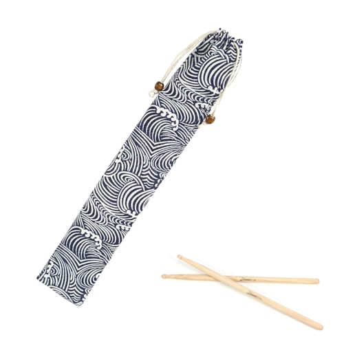 NHP Drumstick Tasche,Drumstick Case,Drum Stick Bag,Drumstick Portable Handtasche,Drumsticks Tasche,Drumsticktasche Stick Bag,Drum Stick Aufbewahrungstasche(45x8CM)