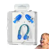Schwimmer-Ohrstöpsel,Silikon-Ohrstöpsel Schwimmen | Ohrstöpsel Nasenstöpsel,Box-Paket, wasserdicht, bequem, wiederverwendbar, professionelle Schwimm-Nasenclip-Ohrstöpsel zum Schwimmen, Surfen, Baden