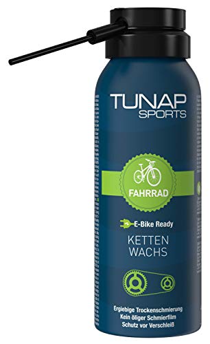 TUNAP SPORTS Kettenwachs | Fahrrad-Trockenschmierung Spray für die Kette auf Wax-Basis | für MTB, Rennrad etc.