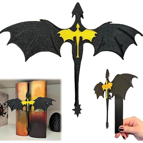 Dragon Bucheinlage - Fourth Wing Double Dragon Bookmark Supplies 3D Flying Dragon - Handgemachte dekorative Buchstützen zum Lesen, für Damen und Herren, Dekoration