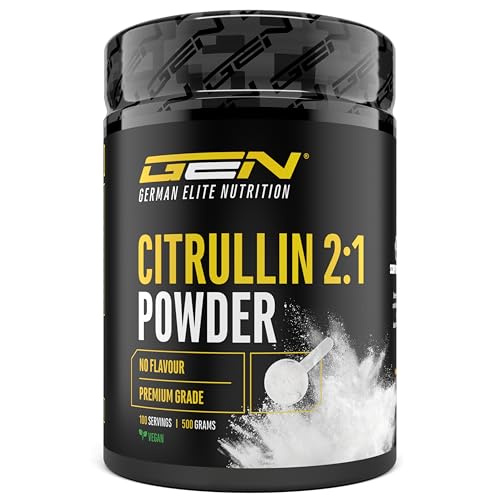 L-Citrullin Pulver - 500 g - L-Citrullin DL-Malat 2:1 - Optimale Löslichkeit - Vegan - Laborgeprüft & ohne Zusätze - Aus pflanzlicher Fermentation - Premium Citrulin Malat Aminosäure