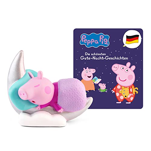 tonies Hörfigur für Toniebox, Peppa Wutz – Gute Nacht Geschichten, Hörspiel für Kinder ab 3 Jahren, Spielzeit ca. 41 Minuten