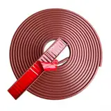Besttoolifes U-förmiges Möbelkantenband, selbstklebend, TPE, flexibles Kantenschutzband, Kantenschutz, Kantenschutz für Tische, Schränke, Möbelrestaurierung (braun)