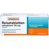 REISETABLETTEN-ratiopharm, Tablette, 20 St, für Übelkeit