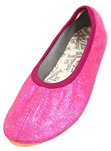 Beck Mädchen Basic Glitzer Gymnastikschuhe, Pink, 29 EU