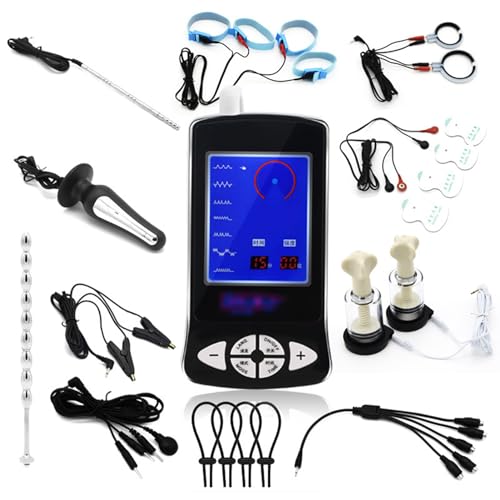 HBTTFR Electro Shock Sex, Elektrosex Massage Pads für Reizstromgerä, Elektro stimulationsgerät männer Sex, 12-Teiliges Set Sexuelle elektrostimulation