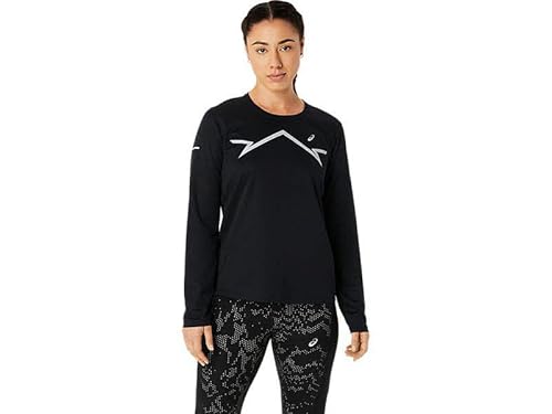 ASICS Damen LITE-SHOW LS TOP Sweatshirt, Performance BLACK, Small