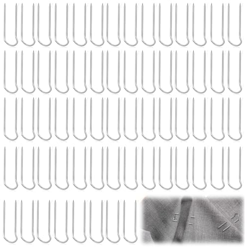 NECXON 100 Stück Moosnadeln, 23 mm Kranznadeln, U-Nadeln für Blumenhandwerk, Kranzherstellungszubehör, Floristikbedarf, Blumenarrangementzubehör für Floristik, Oasis-Schaum, Trauergestecke